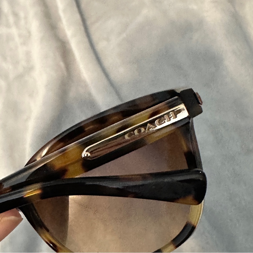 Coach Maroon Tortoise Sunglasses - Picture 5 of 12
